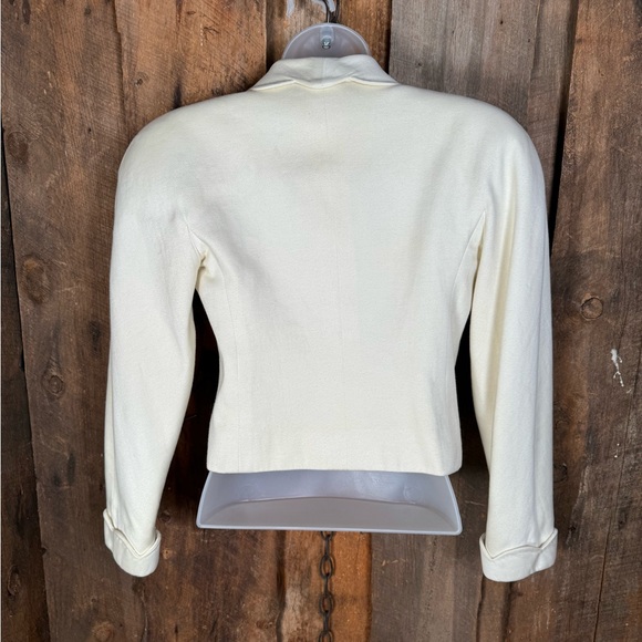 Valentino Vintage Cream Bolero - size X-Small - Picture 7 of 14